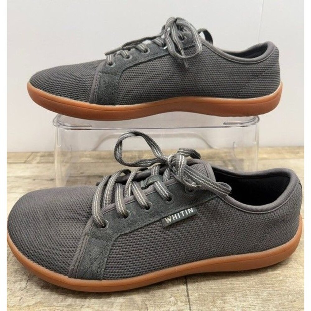 WHITIN Men's Wide Barefoot Sneakers - Optimal Relaxation W81 Foot Shaped Fit 40